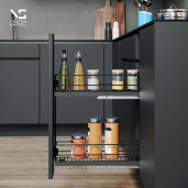 VS SUB Rack, цвет Lava Grey, ширина корпуса 150 мм, направляющие Blum TANDEM, правые VS SUB Rack, цвет Lava Grey, ширина корпуса 150 мм, направляющие Blum TANDEM, правые